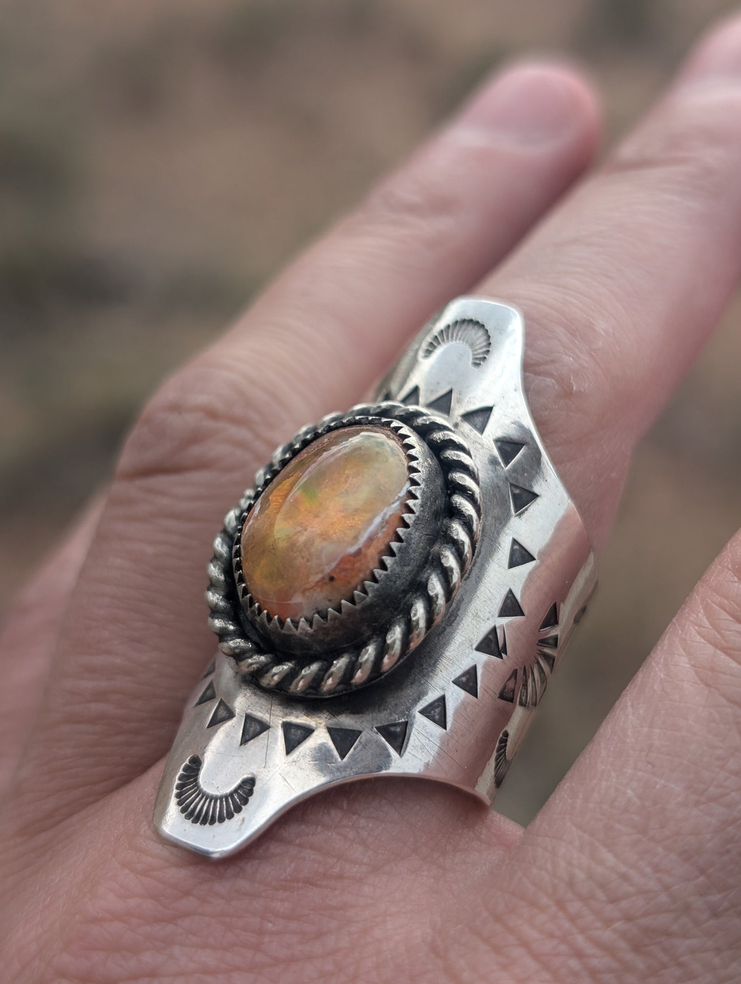 Fire Opal Witch Ring #1