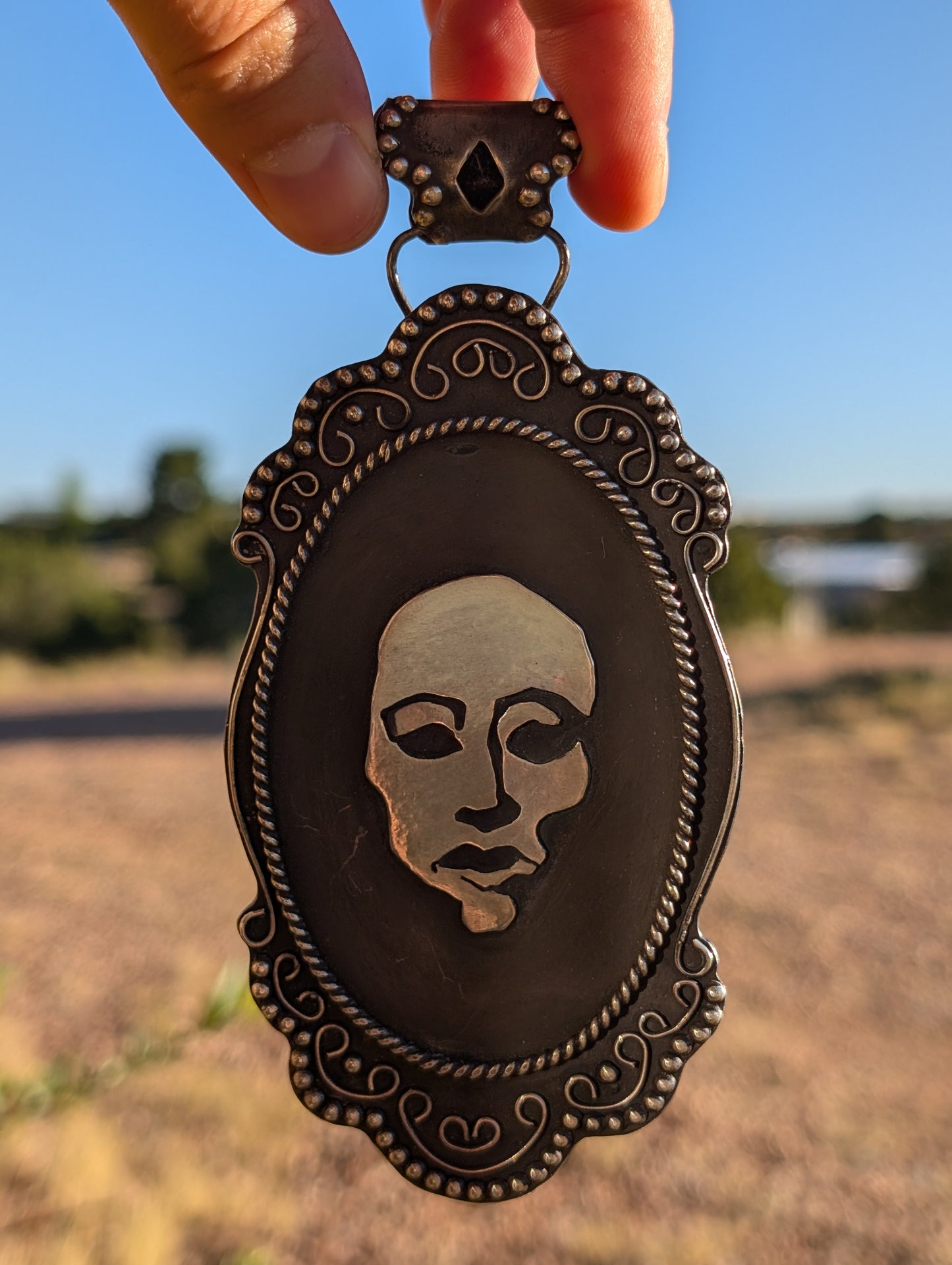 "Mirror, Mirror" Gothic Pendant