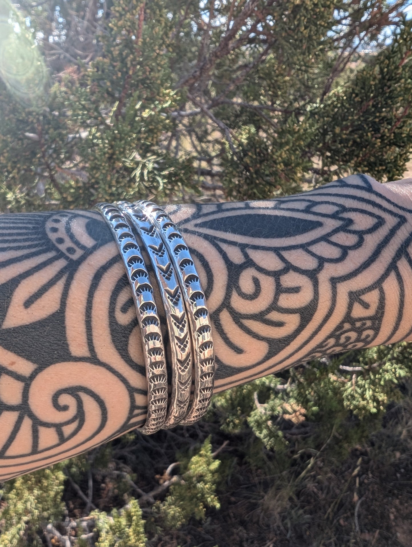 Southwestern Stamped Bangle