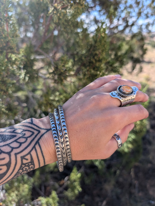 Southwestern Stamped Bangle