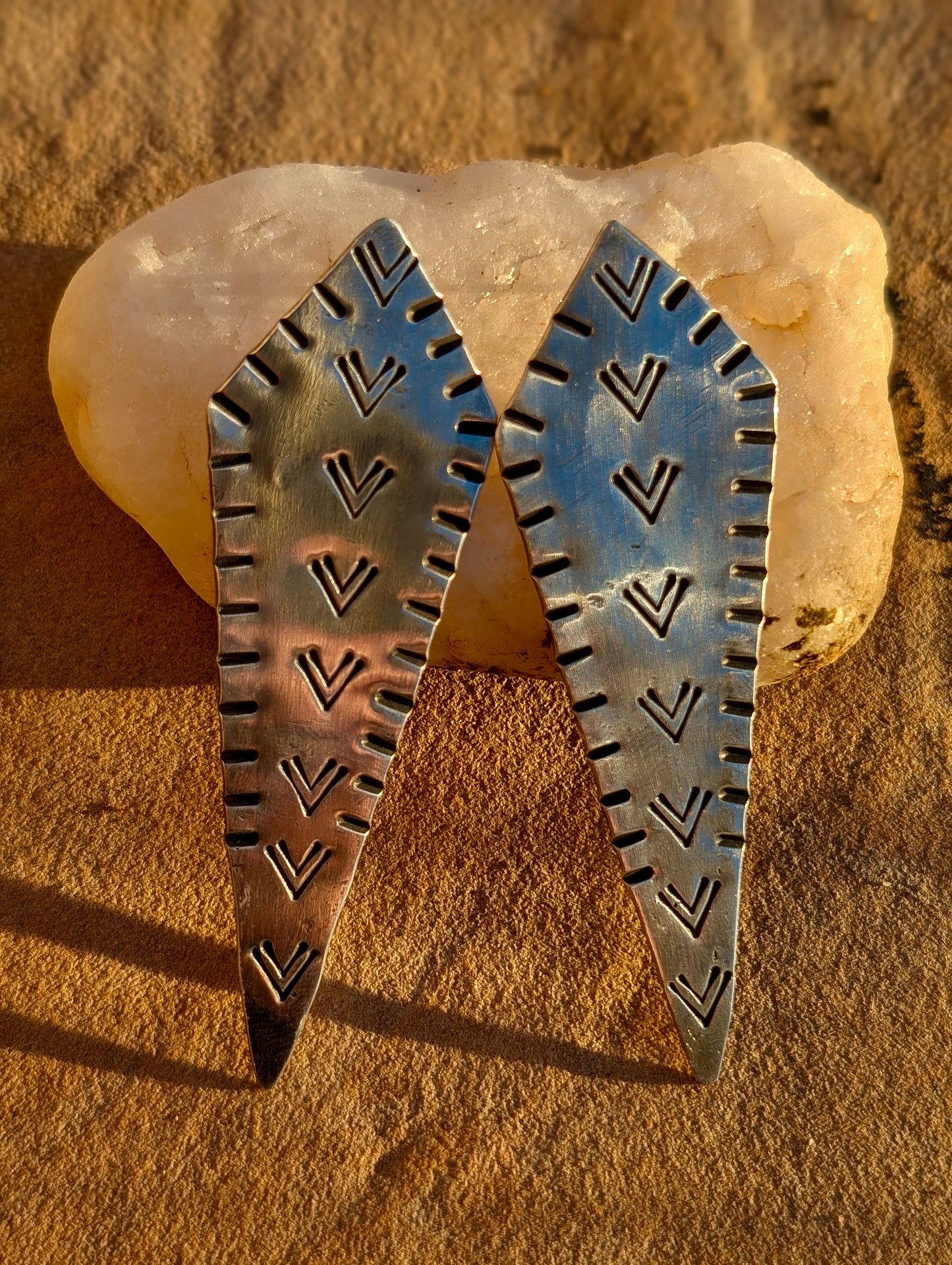 Shield of Destiny Earrings (Silver)