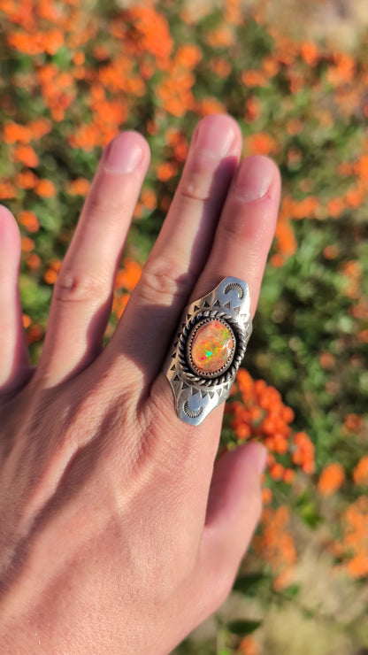 Fire Opal Witch Ring #1